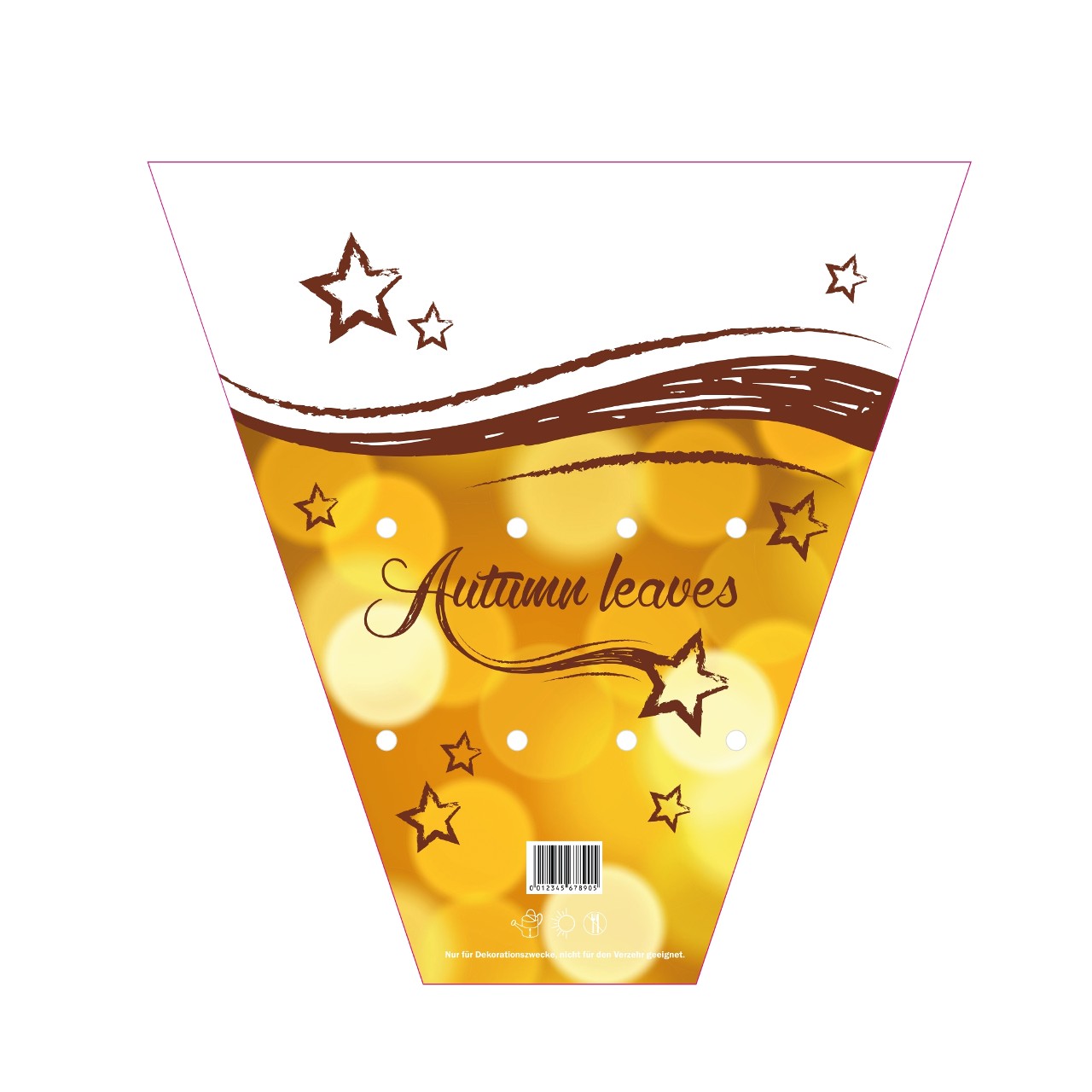 Sleeve Autumn Leaves potsize 13cm